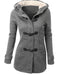 IMG 107 of Popular Plus Size Women Pocket Hooded Long Sleeved Jacket Outerwear