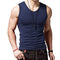 Img 2 - Men Tank Top Cotton Summer Breathable Stretchable Youth Sporty Fitness Tank Top