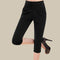 Img 1 - Women Summer Cropped Pants DSlim Look Slim High Waist Thin Plus Size All-Matching Fold Stretchable