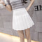 Img 11 - Pleated Women Student Korean All-Matching High Waist A Line Chequered Skirt