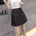 Img 7 - Fold Skirt Summer Women Plus Size jkChequered Pleated Student Korean High Waist Slim Look A Line