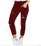 Img 6 - Europe Women Ripped Casual Ankle-Length Pencil Pants