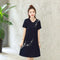 Img 12 - Women Summer Korean Loose Trendy Elegant Short Sleeve Mid-Length Dress