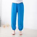 Img 7 - Men Women Cotton Lantern Summer Adult Long Solid Colored Anti Mosquito Dance Yoga Thin Pants