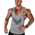 Fitness Cotton Quick Dry Loose Sporty Summer Training Europe Men Tank Top