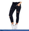 Europe Women Ripped Casual Ankle-Length Pencil Pants