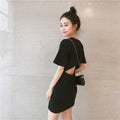 Img 1 - Vintage Hong Kong See Through  Bare Back Women Korean Slim-Look Little Black Skirt Dress