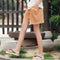 IMG 105 of Art Cotton Blend Casual Pants Culottes Women Elastic Waist Loose All-Matching Shorts