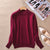 Solid Colored Half-Height Collar Sweater Women Minimalist Matching Short Pullover Long Sleeved Outerwear