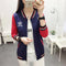 Vest Zipper Short Long Sleeved Women  Upsize Plus Size Jacket Baseball Jersey Outerwear