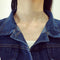 Img 3 - Korea Loose Slim Look Single-Breasted Denim Jacket Short Long Sleeved Tops Women Student