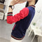 IMG 120 of Vest Zipper Short Long Sleeved Women Pound Upsize Plus Size Jacket Baseball Jersey Outerwear