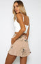 IMG 108 of Popular Printed Shorts Belt Slim Look Wide Leg Pants Women Shorts