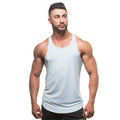 Img 10 - Men Solid Colored Basics Training Sporty Loose Fitness Tank Top
