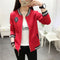 Img 4 - Korean Student Baseball Jersey Women All-Matching Loose Plus Size Long Sleeved Cardigan