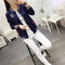 IMG 117 of Korean Student Baseball Jersey Women All-Matching Loose Plus Size Long Sleeved Cardigan Outerwear