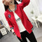 IMG 127 of Korean Student Baseball Jersey Women All-Matching Loose Plus Size Long Sleeved Cardigan Outerwear