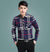 Img 1 - Men Chequered Korean Long Sleeved Shirt Slim Look Business Casual Men Shirt