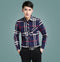 Img 1 - Men Chequered Korean Long Sleeved Shirt Slim Look Business Casual Men Shirt