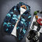 Young Camo Prints Jacket Hooded Sporty Women Thin Slim Look Windbreaker Student Outerwear