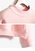 IMG 143 of Korea Solid Colored Thick Sweatshirt Women High Collar Loose Baseball Jersey Student Outerwear
