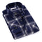 Img 20 - Men Chequered Korean Long Sleeved Shirt Slim Look Business Casual Men Shirt