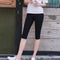 Img 5 - Summer Modal Three Quarter High Waist Thin Korean Slimming Outdoor Plus Size Slim-Look Women Pants Leggings