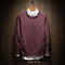 Round-Neck Pullover Vintage Personality Sweater Trendy Embroidery Thick Outerwear