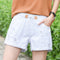 Img 3 - Korean Plus Size High Waist Elastic Ripped Denim Shorts Women Summer Loose Student Wide Leg Casual All-Matching Hot Pants