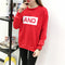 IMG 120 of Women Thick Long Sleeved Sweatshirt Student bfLoose All-Matching Undershirt Tops Outerwear