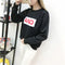 IMG 148 of Women Thick Long Sleeved Sweatshirt Student bfLoose All-Matching Undershirt Tops Outerwear