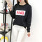 IMG 146 of Women Thick Long Sleeved Sweatshirt Student bfLoose All-Matching Undershirt Tops Outerwear