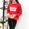 Img 2 - Women Thick Long Sleeved Sweatshirt Student bfLoose All-Matching Undershirt Tops