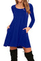 Img 12 - Long Sleeved Solid Colored Loose Pocket Dress Plus Size Women Dress