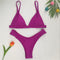Img 4 - Swimsuit Europe Solid Colored Deep V Sexy Bikini Women