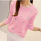 Img 3 - Korean Slimming Embroidery Round-Neck Sweater Long Sleeved Women Pullover
