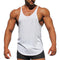 Hot Selling Solid Colored Men Sporty Tank Top Cotton Fitness Strap Tank Top