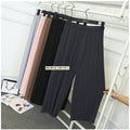 Img 15 - Pleated Loose Slim-Look Wide Leg Women Ankle-Length Thin Breathable Casual Pants