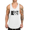 Europe British Personality Summer Men Trendy V-Neck Tank Top Sleeveless Short Sleeve T-Shirt Sporty Fitness Matching Tank Top