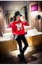 IMG 120 of Korean Women Shorter-Front-Longer-Back Splitted MAlphabets Printed Long Sleeved T-Shirt Thin Sweatshirt Outerwear