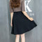 Img 4 - Skirt Plus Size High Waist Anti-Exposed Flare Pleated Skirt