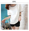 Img 6 - Summer Women T-Shirt Student Short Sleeve Tops Solid Colored Hip-Hop Loose Plus Size Half Sleeved Undershirt