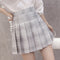 Img 7 - Pleated Women Student Korean All-Matching High Waist A Line Chequered Skirt