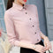 Img 2 - Slim Look Blouse Long Sleeved Korean Uniform Formal Plus Size Shirt Chiffon Blouse