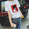 Summer Women Student Korean Girlfriends Loose White Half Sleeved Tops Minimalist Slimming Short Sleeve T-Shirt