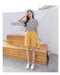 IMG 115 of Summer Korean Colourful High Waist Shorts Women Loose Student Candy Colors Bermuda Shorts