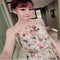Img 4 - Summer Sweet Look Seaside Holiday Chiffon Beach Length Floral Cami Dress Chiffon Dress