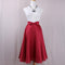 Img 3 - Bow Flare Europe High Waist Mid-Length A-Line Skirt