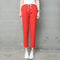 Img 9 - Cotton Blend Ankle-Length Pants Summer Thin Straight Loose Casual Women Slim-Fit