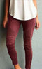 Popular Europe Women Trendy Casual Slim Look Fitted Stretchable Pants